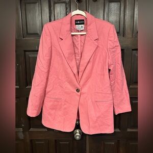 Sag Harbor Pink Wool Blazer